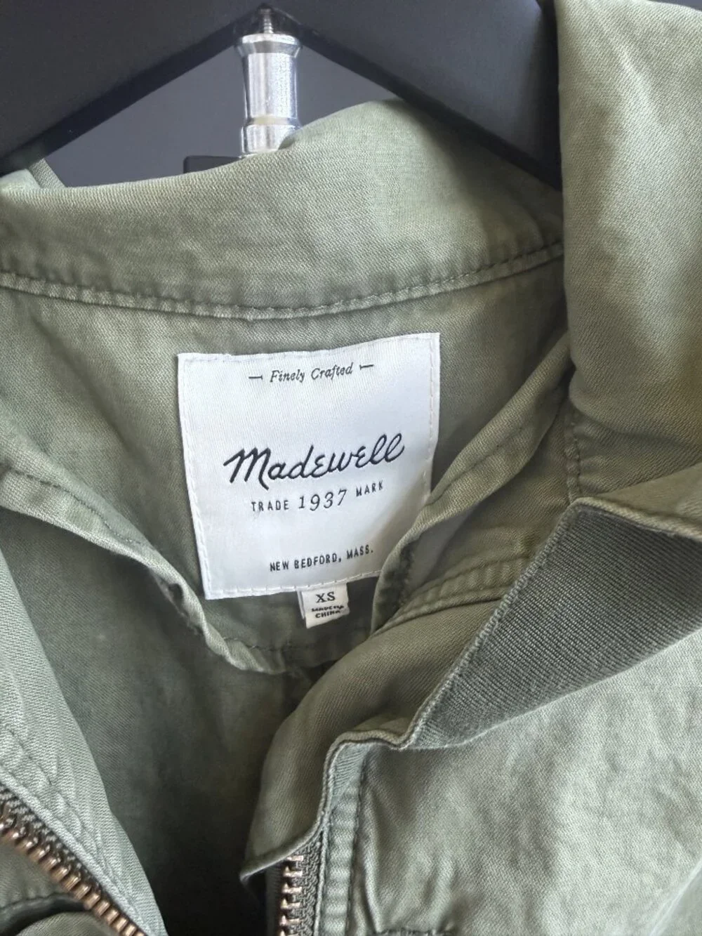 Madewell Olive Cotton Utility Field Jacket Size XS